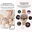 KC06 Menstrual Smart Watch Bracelet, BP/Heart Rate Monitor, Gold Strap - 8