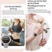 KC06 Menstrual Period Smart Watch, BP/Heart Rate Monitor, Silver Strap - 9