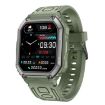 KR06 Waterproof Sport Smart Watch, Heart Rate/BP Monitor, BT Calling, Green - 1