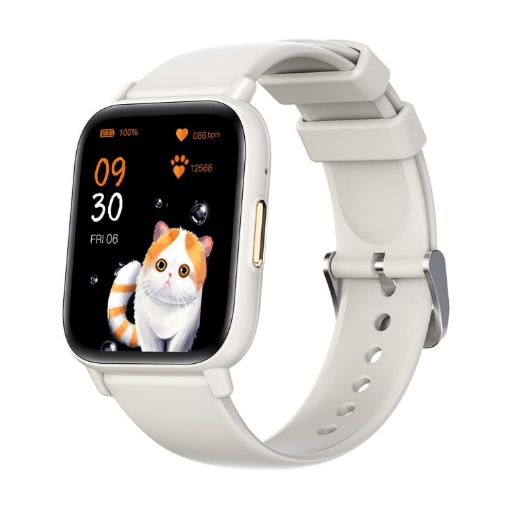 DM60 Smart Watch - 1.83" IP68 Waterproof, Temp/Heart/Blood Monitoring (Blue) - 1