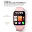 DM60 Smart Watch - 1.83" IP68 Waterproof, Temp/Heart/Blood Monitoring (Blue) - 4