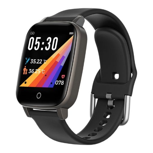 T1 Smart Sports Watch: 1.3" Screen, IP67 Waterproof, Temp & Heart Rate Monitor - 1