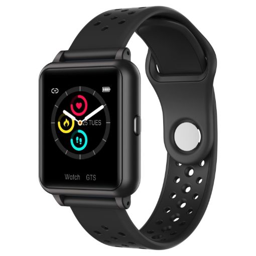 P8 Smart Watch: 1.3" IPS Screen, Heart Rate/BP/Sleep/Oxygen Monitor (Black) - 1