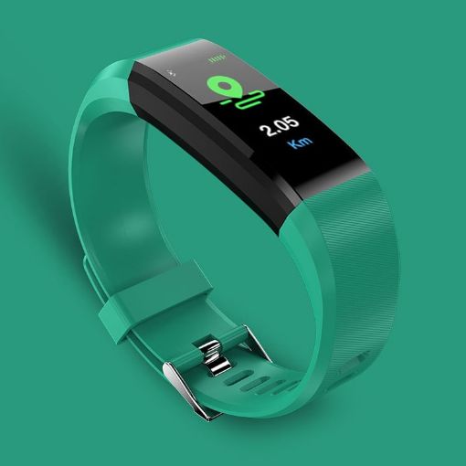 115Plus Smart Bracelet: OLED Screen, Heart Rate & Sleep Monitor, Green - 1