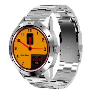 N6 Smart Watch 1.3" TFT Screen, Heart Rate & Sleep Monitor, Silver Band - 1