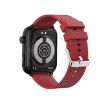 ET210 Smart Watch - 1.91" IPS Screen, IP67 Waterproof, Temp & ECG, Red - 3