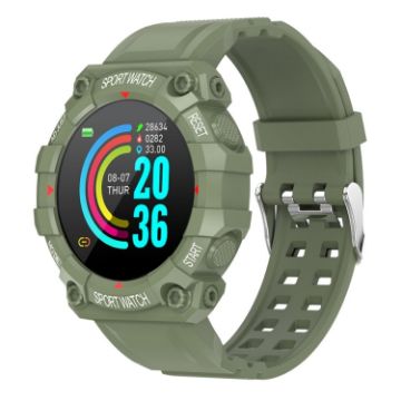 FD68 1.3" Round Screen Sport Smart Watch, Heart Rate, Multi-Sports, Green - 1