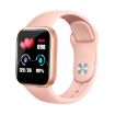 Y68 1.44" Smart Watch - Heart Rate, BP & Oxygen Monitor (Pink) - 1