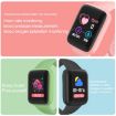 Y68M 1.44" Smart Watch - Heart Rate, BP, Oxygen Monitor (Baby Blue) - 3