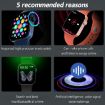 T500+MAX 1.69" HD Smart Wristband - Bluetooth Calling & Heart Rate Monitor - 4