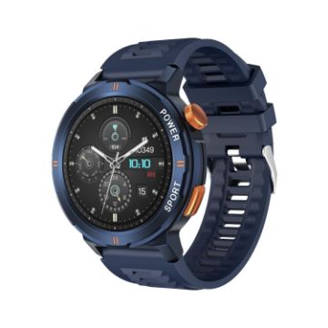 M52 Smart Watch - 1.43" Screen, IP68 Waterproof, Bluetooth Call, Heart Rate, Blue - 1