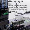 Yesido Y58 60W PD QC3.0 Dual Port Car Charger with USB-C & 8 Pin Cable - 5
