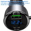 Yesido Y58 60W PD QC3.0 Dual Port Car Charger with USB-C & 8 Pin Cable - 8