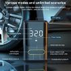 Portable Dual Power Car Tire Air Pump - ATJ-8466 Digital Display Wireless - 8