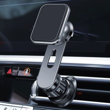 F23 Black Magnetic Car Vent Phone Mount Bracket for Navigation - 1