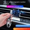 F73 MagSafe 360 Rotating Magnetic Car Phone Holder - Black - 7