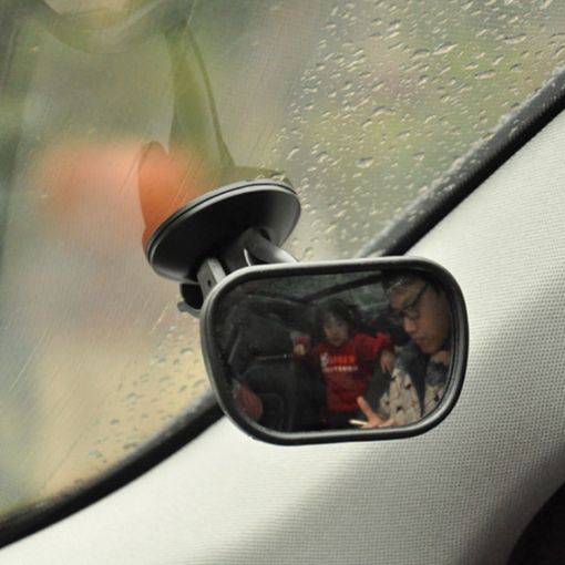 Child Safety Seat Mirror with Suction Cup - Rear View for Cars - 1