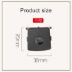 BMW 3 Series E92 Child Safety Seat Isofix Switch Cover Black - 3