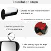 3R-045 Adjustable Blind Spot Rear View Mirror, 70mm, Silver - 6