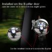 3R-045 Adjustable Blind Spot Rear View Mirror, 70mm, Silver - 7