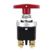 High Current 300A Silver Copper Battery Cut Off Switch 12V-36V Red Handle - 1