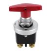 High Current 300A Silver Copper Battery Cut Off Switch 12V-36V Red Handle - 2