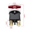 High Current 300A Silver Copper Battery Cut Off Switch 12V-36V Red Handle - 5