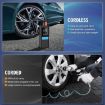Portable 12V Air Pump for Car & Motorcycle Tires - Black - 6