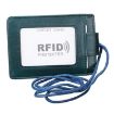 KB153 Blue RFID Leather Card Holder with Lanyard - Antimagnetic ID Badge - 2
