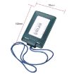 KB153 Blue RFID Leather Card Holder with Lanyard - Antimagnetic ID Badge - 4