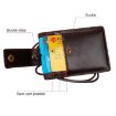 KB153 Blue RFID Leather Card Holder with Lanyard - Antimagnetic ID Badge - 6