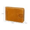KB186 RFID Leather Billfold Card Wallet, Antimagnetic, Unisex, Yellowish-Brown - 6