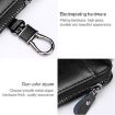 Large-capacity Blue Leather Keys Holder Bag & Wallet - 9105 Waist Hanging - 5