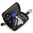 Large-capacity Leather Keys Holder & Wallet, Brown - Model 9105 - 2