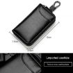 Large-capacity Leather Keys Holder & Wallet, Brown - Model 9105 - 4