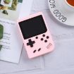MK500 Macaron Mini Retro Handheld Game Console, 500 Games, AV Output, Pink - 1