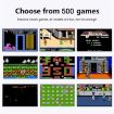 MK500 Macaron Mini Retro Handheld Game Console, 500 Games, AV Output, Pink - 4