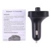 Dual USB Bluetooth FM Transmitter MP3 Player Car Kit, Hands-Free, Black - 4