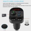 Dual USB Bluetooth FM Transmitter MP3 Player Car Kit, Hands-Free, Black - 7