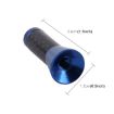 Blue Carbon Fiber Aluminum Short Antenna with Universal Screws Base, Small - 4