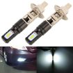 H1 Car LED Fog Light 2PCS - 6000K 360LM 6 CSP Beads White (Black) - 1