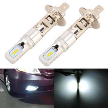 H1 Car LED Fog Light 2PCS 12V 4.5W 6000K 360LM 6 CSP Beads White - 1