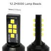 H11 Car Fog Light 2PCS 12LEDs 6000K 320LM SMD-ZH3030 White  - 5