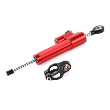 Universal Motorcycle Handlebar Steering Stabilizer Damper (Red) - 1