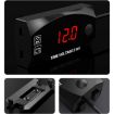 2 in 1 Motorcycle Voltmeter & Clock, Digital Display, 6-30V, IP67, Red Light - 3