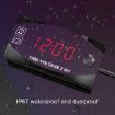 2 in 1 Motorcycle Voltmeter & Clock, Digital Display, 6-30V, IP67, Red Light - 5