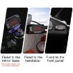 2 in 1 Motorcycle Voltmeter & Clock, Digital Display, 6-30V, IP67, Red Light - 7