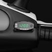 2 in 1 Motorcycle Voltmeter + Clock, Digital Display, 6-30V, IP67, Green - 1