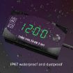 2 in 1 Motorcycle Voltmeter + Clock, Digital Display, 6-30V, IP67, Green - 5