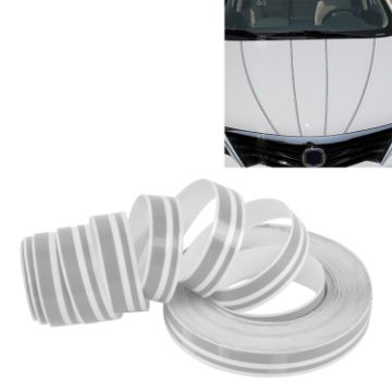 12mm x 9.8m Silver Car Self Adhesive Decorative Stripe Tape Line - 1